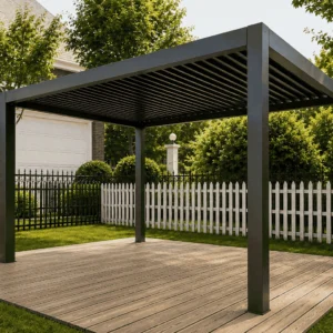 Pergola aluminiowa modeLUX z dachem lamelowym